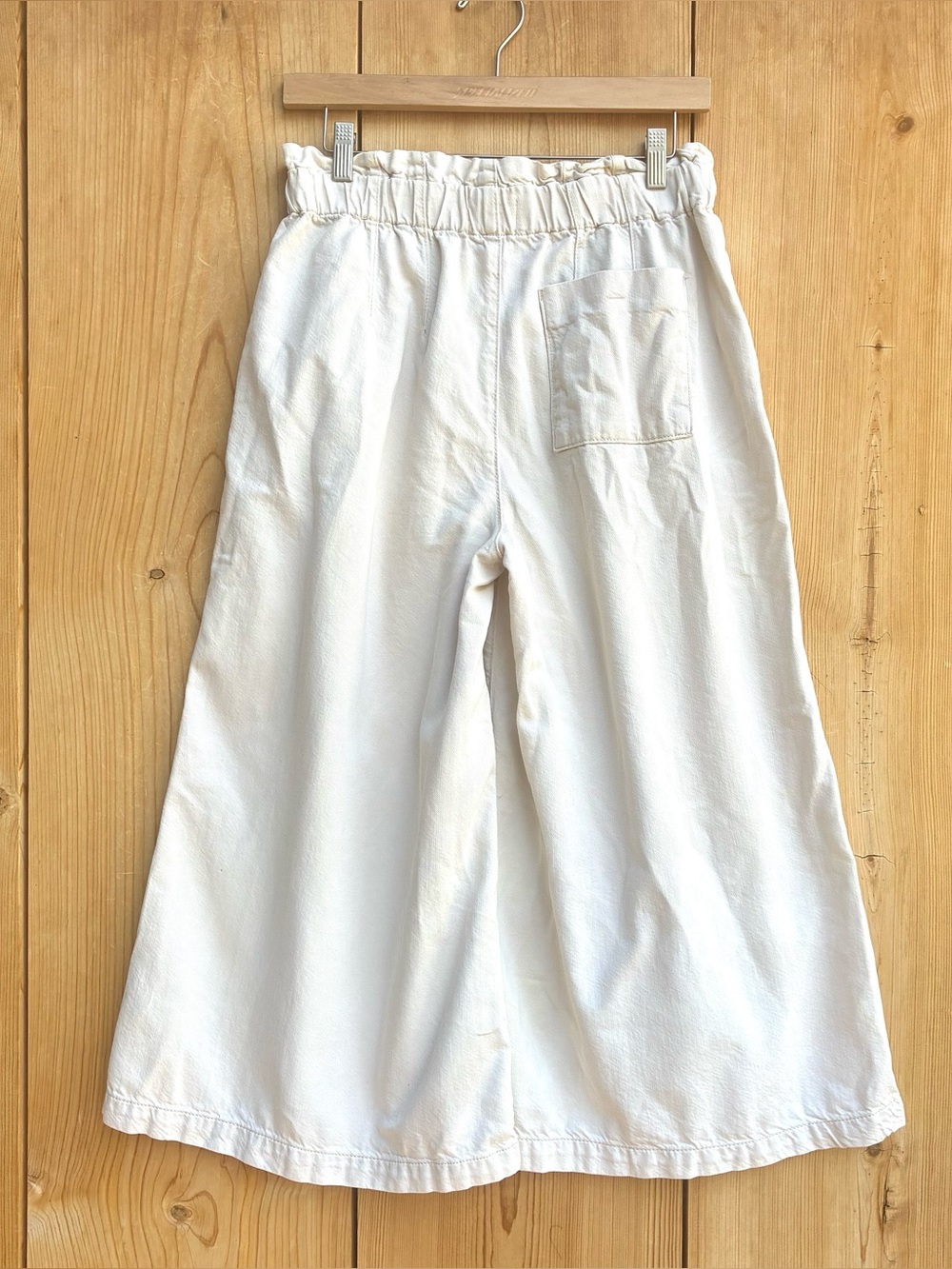Pilcro Cream Wide-Leg Cropped Pants - Picture 6 of 6